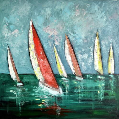 Sailing into Spring von Tatiana Takush, Malerei kaufen auf Select