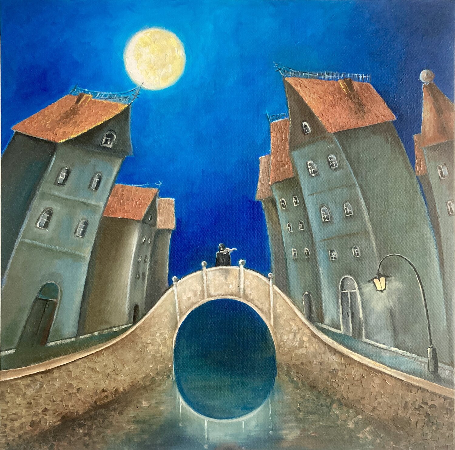 Full Moon Melancholy Tatiana Takush Original painting for sale