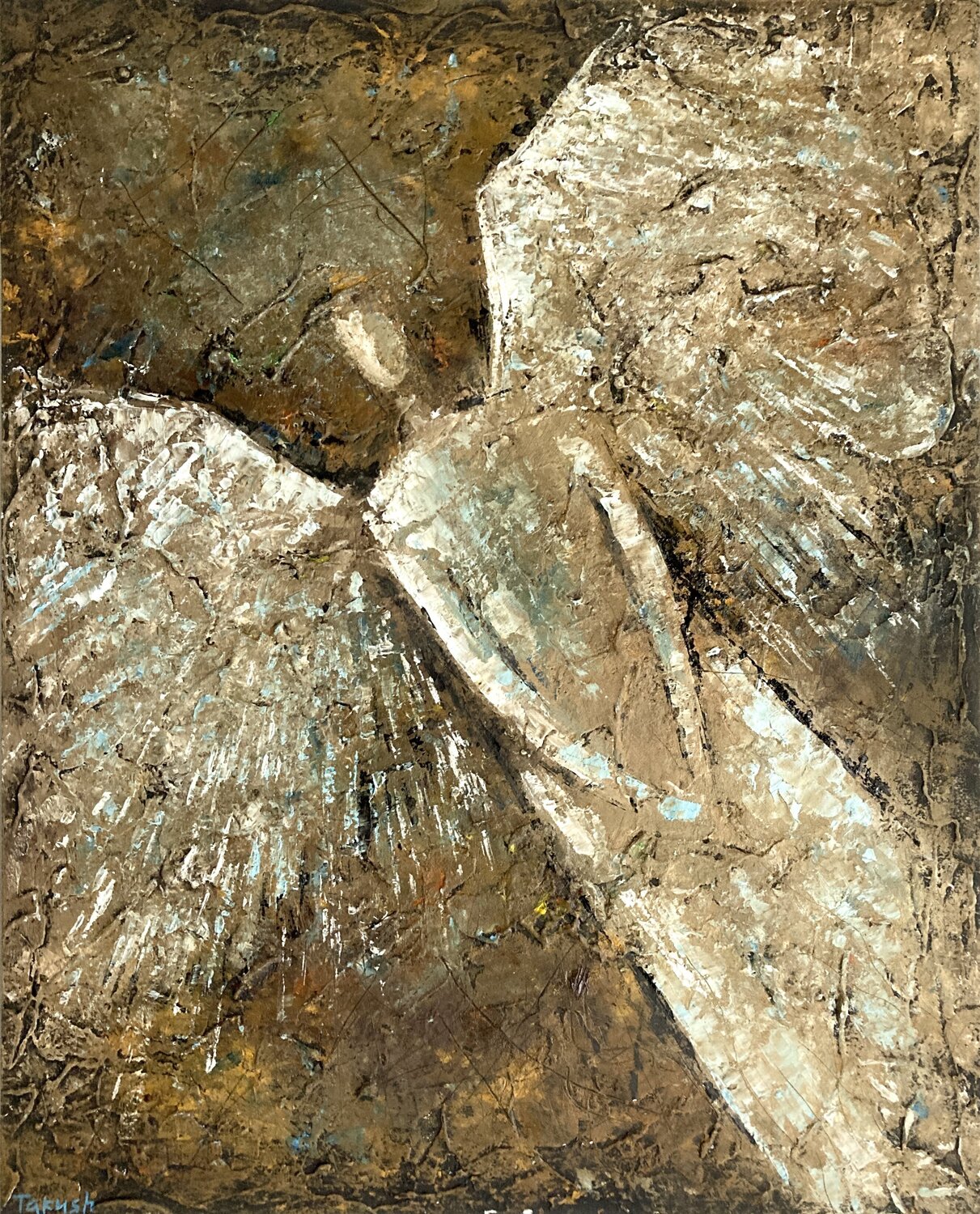 Guardian Angel Tatiana Takush Original painting for sale