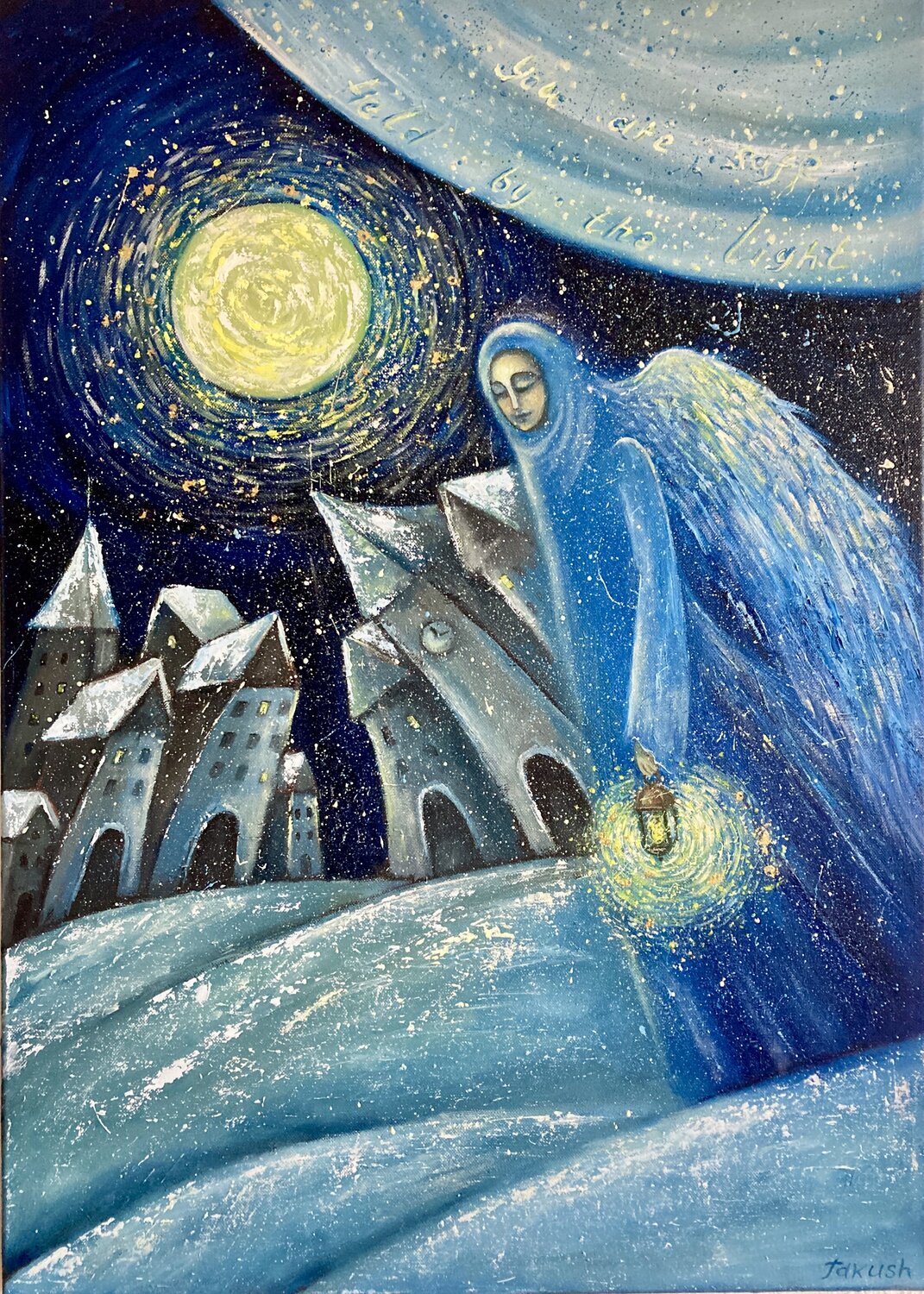 Held by the light Tatiana Takush Original painting for sale