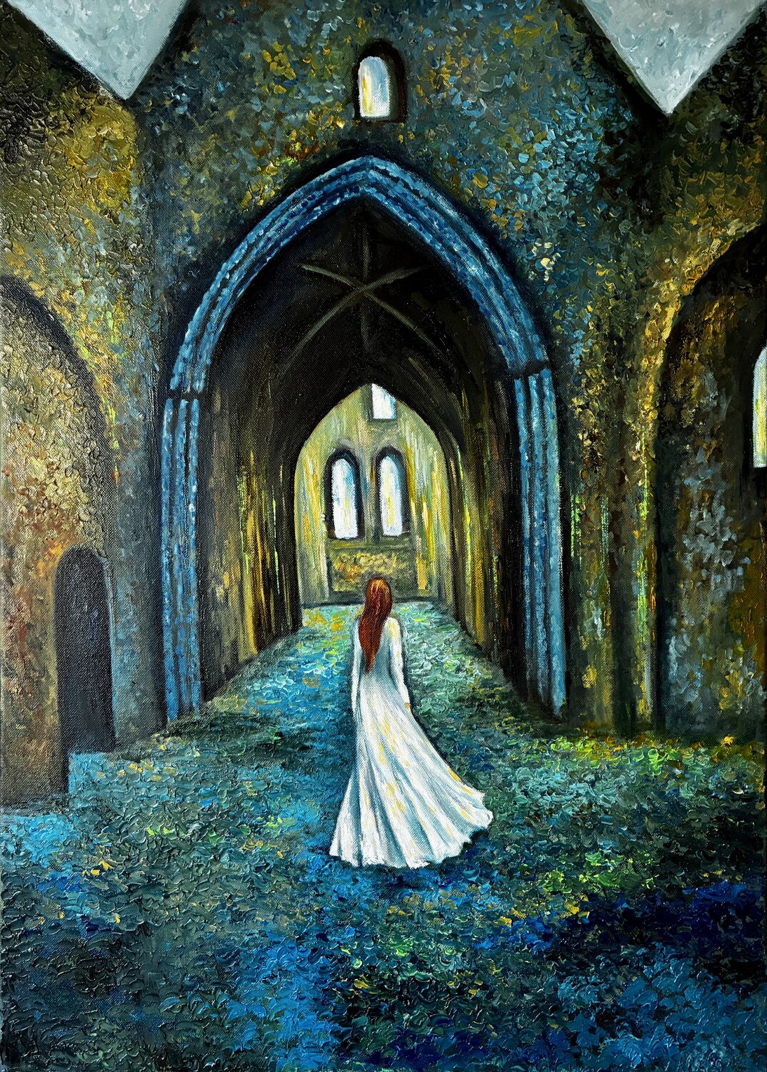 The Woman in White Tatiana Takush Original painting for sale