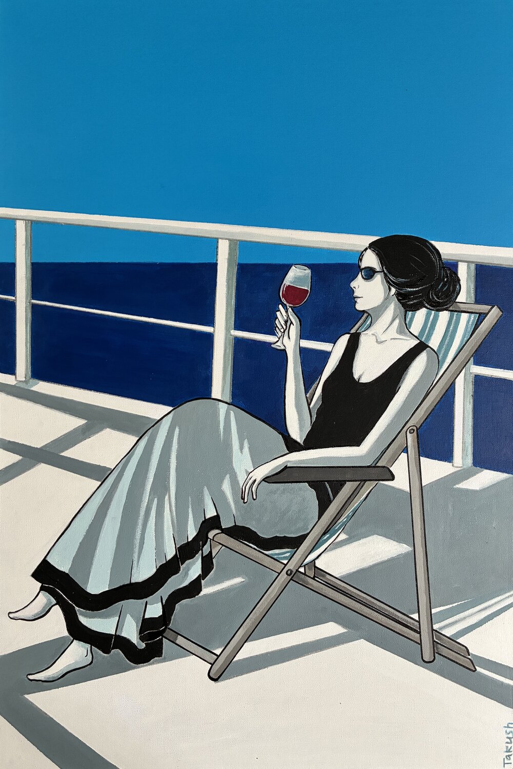 Blue Ease Tatiana Takush Original painting for sale