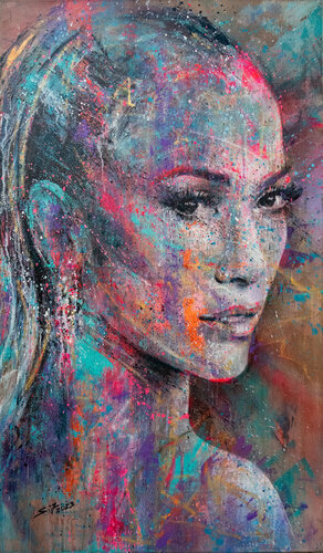 Young Jenni by Sylvio Justies, Painting for Sale on Select