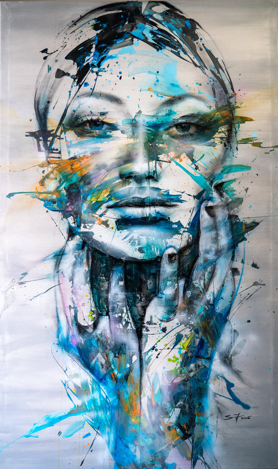 NewEra Model 1. Sylvio Justies Original painting for sale