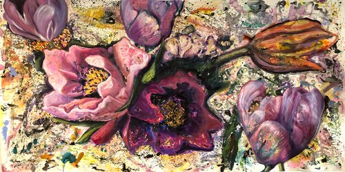 Portrait 1. Portraits in Bloom Series by Emma Ramírez Conde, Painting for Sale on Select