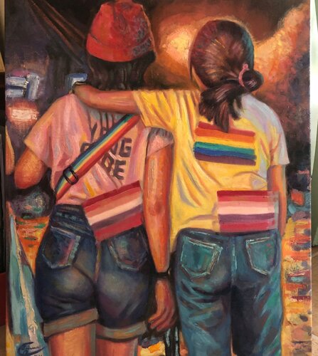 Love is love by Emma Ramírez Conde, Painting for Sale on Select