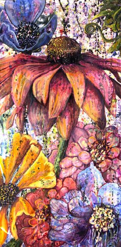 Portrait 4. Portraits in Bloom Series by Emma Ramírez Conde, Painting for Sale on Select