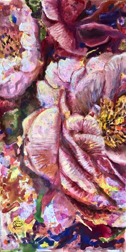 Portrait 9. Portraits in Bloom Series by Emma Ramírez Conde, Painting for Sale on Select