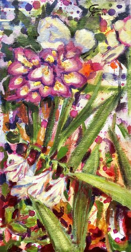 Portrait 11. Portraits in Bloom Series by Emma Ramírez Conde, Painting for Sale on Select