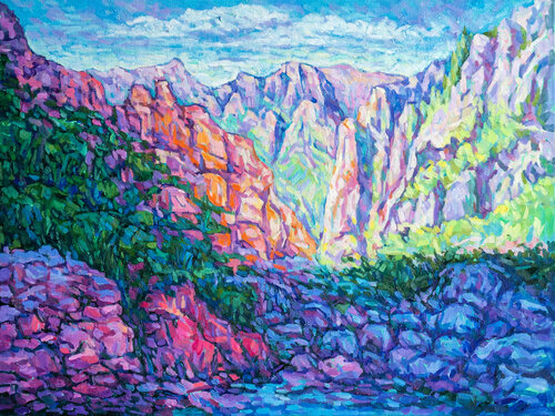 Spring Canyon by tao bai, Painting for Sale on Select