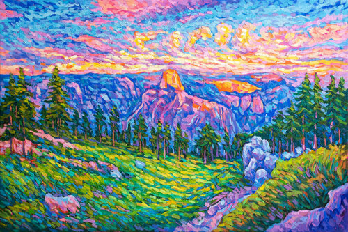 Gorgeous sunset by tao bai, Painting for Sale on Select