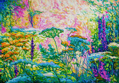 Dreamscape in Bloom by tao bai, Painting for Sale on Select