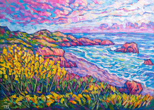Shoreline Reverie by tao bai, Painting for Sale on Select