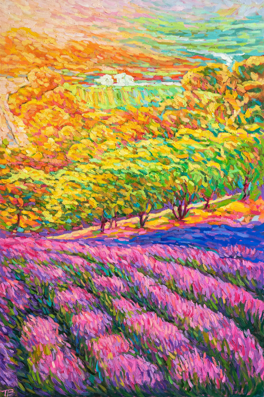 Dance of Flower and Light tao bai Original painting for sale