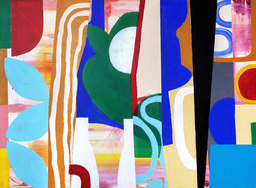 Cobolt Shapes by Tommy Lennartsson, Painting for Sale on Select