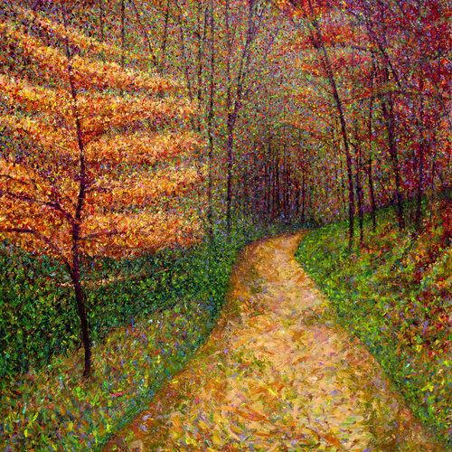 Birks of Aberfeldy - Finger Painting von Lorraine McMillan, Malerei kaufen auf Select