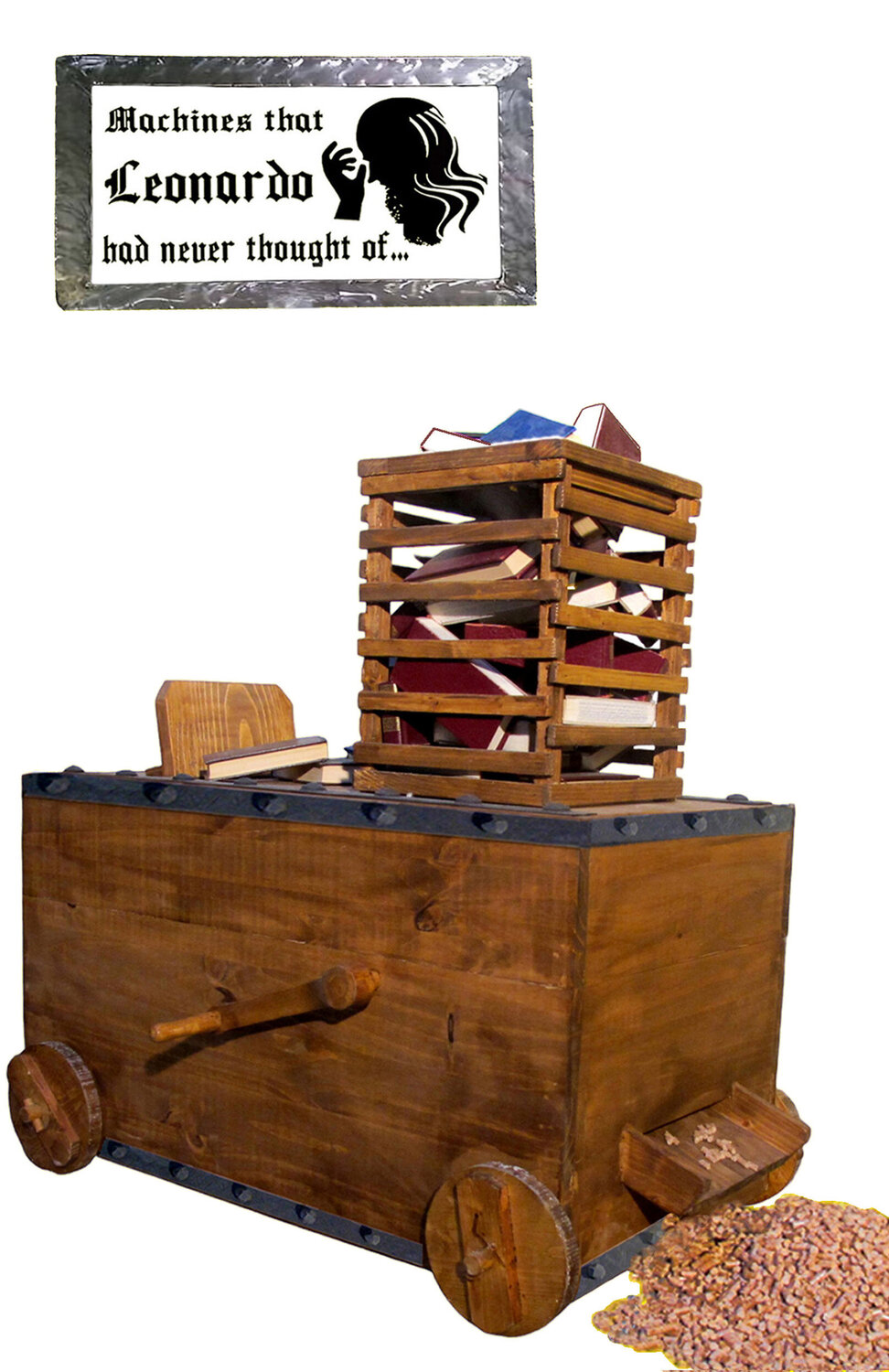Books Destroyer Machine (a hand to goebbels) Roberto Depangher Sculpture for sale