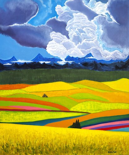 Valle sagrado de los Incas by Gustavo de Leon, Painting for Sale on Select