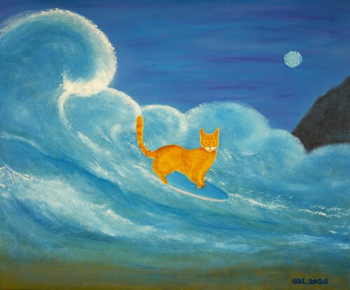 Simba - El resiliente by Gustavo de Leon, Painting for Sale on Select