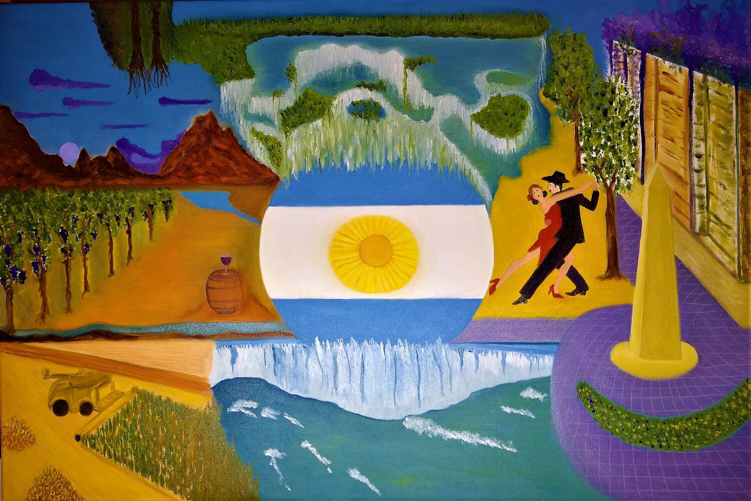 Argentina Gustavo de Leon Original painting for sale