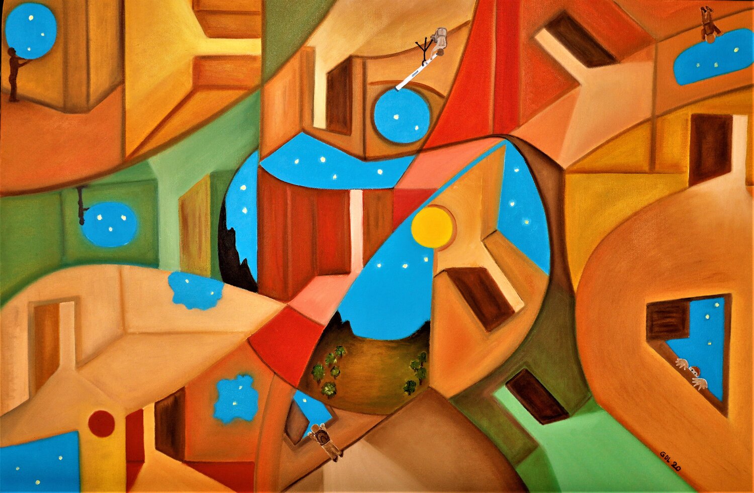 Curiosity Gustavo de Leon Original painting for sale