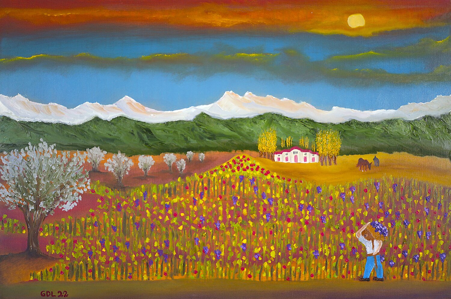 La vendimia Gustavo de Leon Original painting for sale