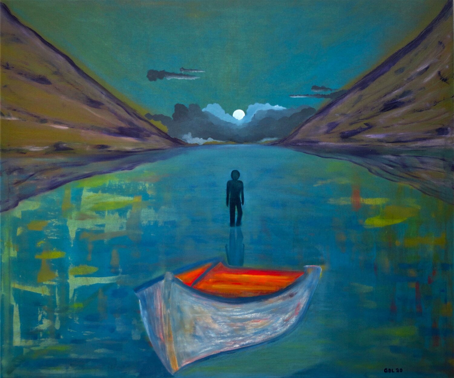 Solitude Gustavo de Leon Original painting for sale