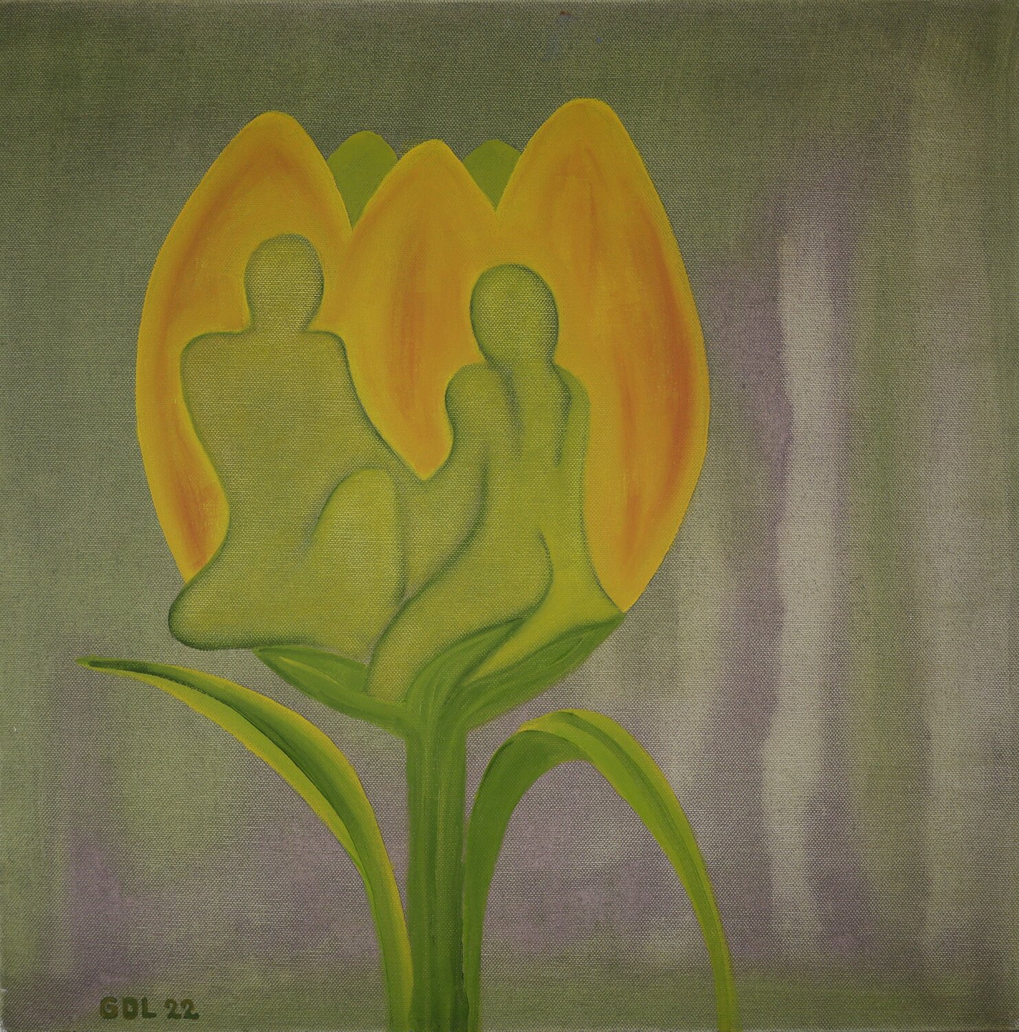 Conservacion Gustavo de Leon Original painting for sale