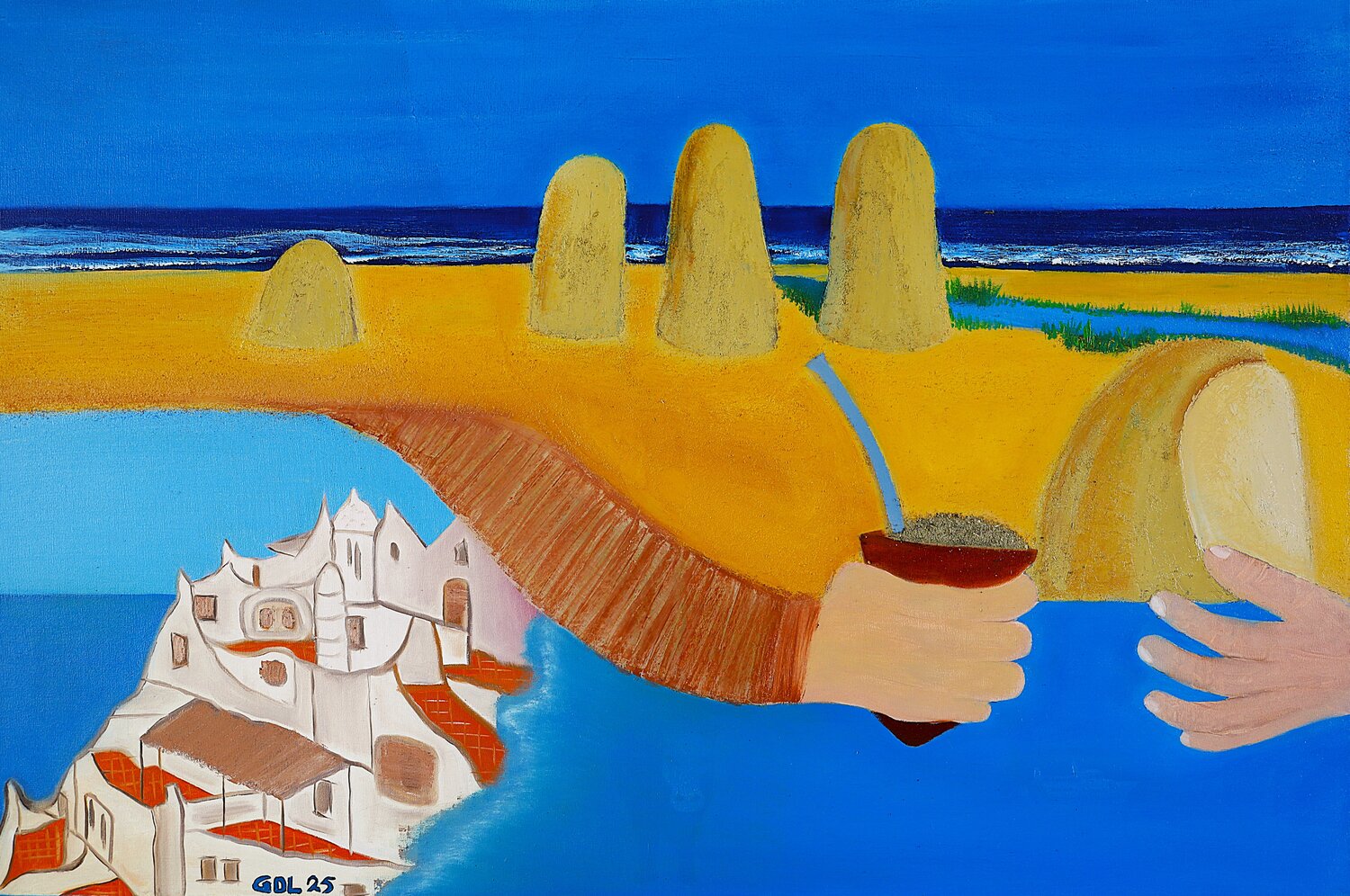 Welcome to Uruguay Gustavo de Leon Original painting for sale