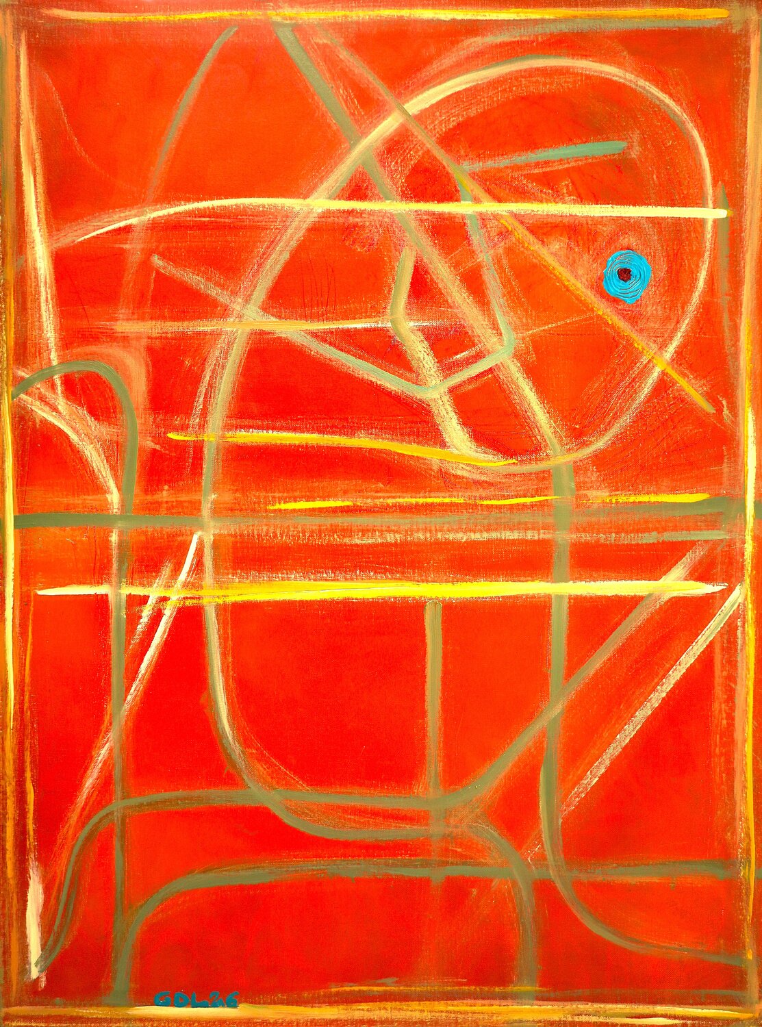 El viajero del tiempo Gustavo de Leon Original painting for sale