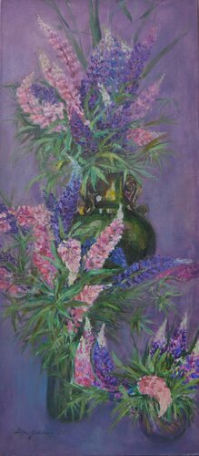 Lupins by Zoja Golubeva, Painting for Sale on Select