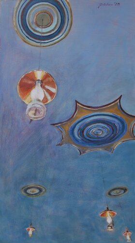 Synagogue Sky by Zoja Golubeva, Painting for Sale on Select