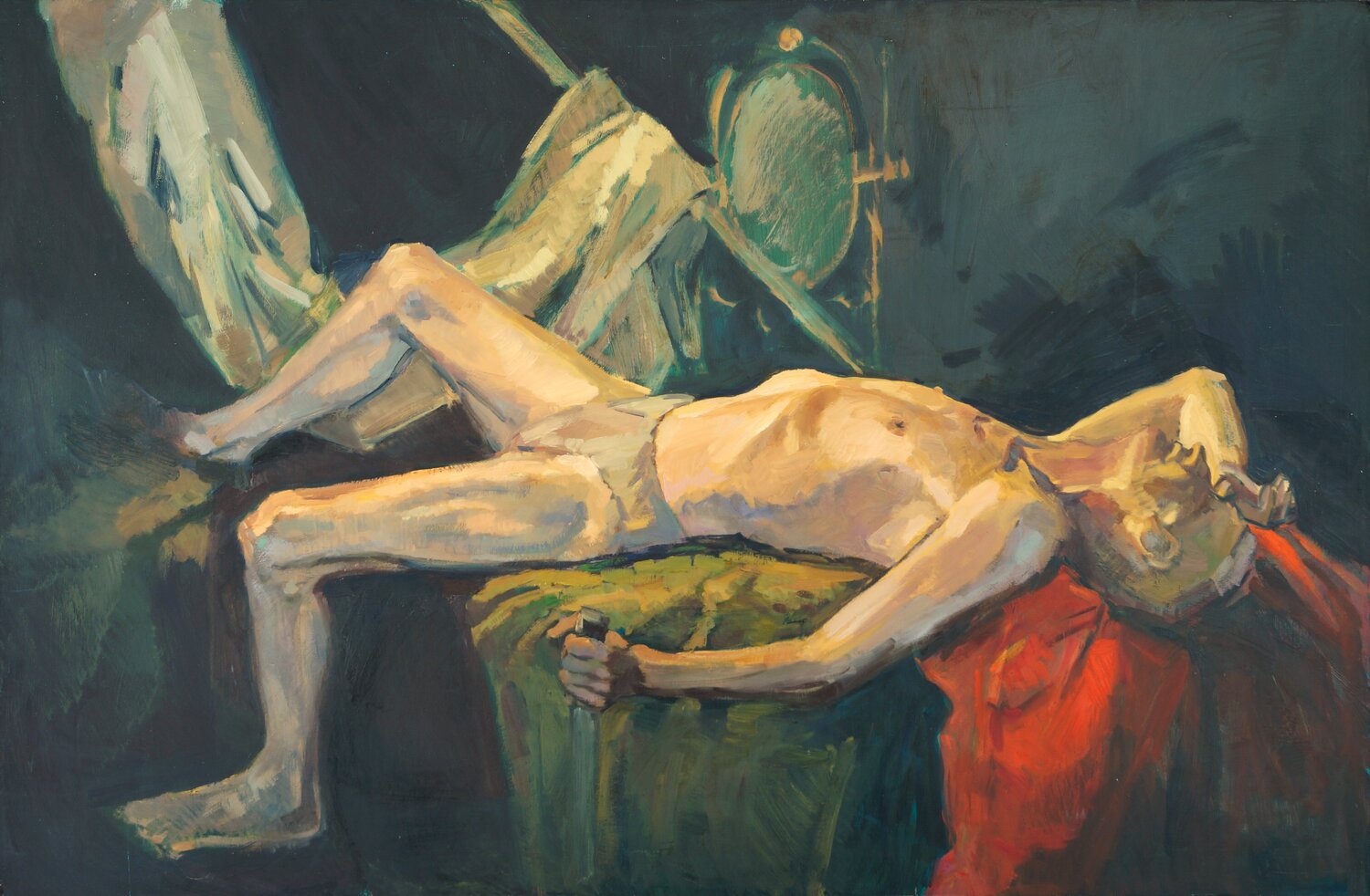 Nude man Zoja Golubeva Original painting for sale