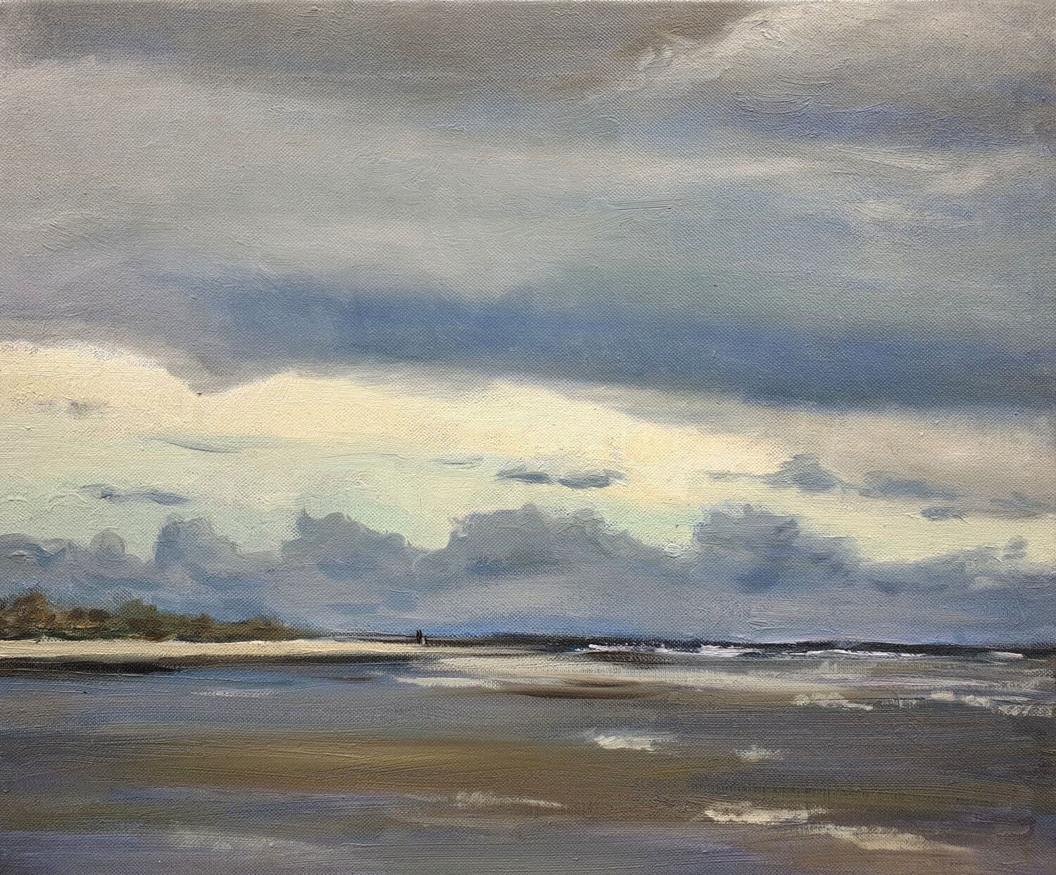 Gray day Zoja Golubeva Original painting for sale
