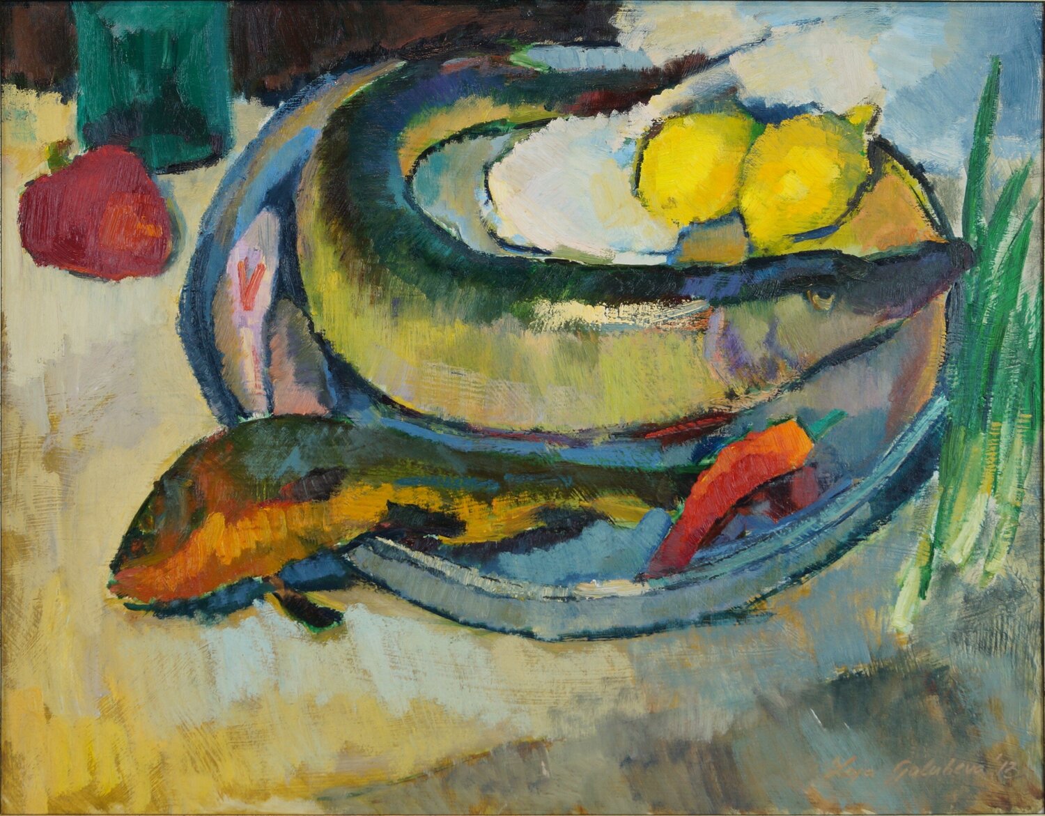 Pike Zoja Golubeva Original painting for sale