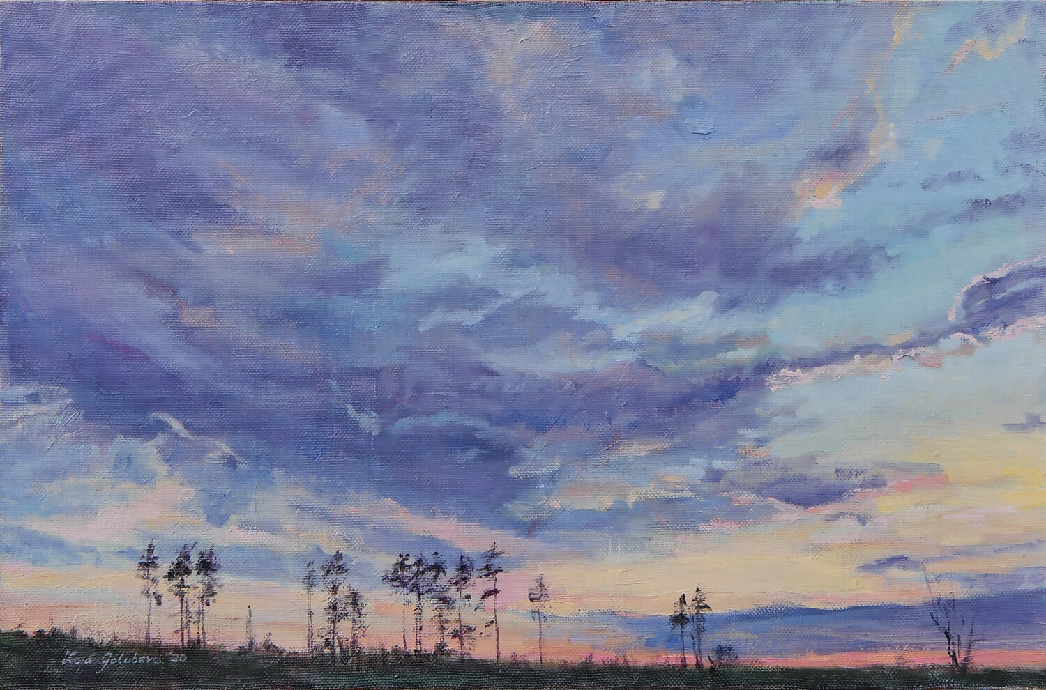 Evening Zoja Golubeva Original painting for sale
