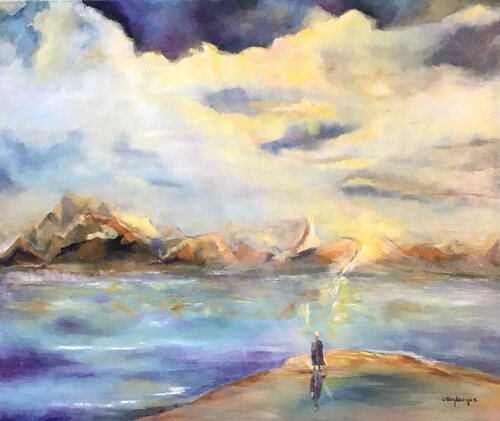 Belle solitude by Christine desplanque, Painting for Sale on Select