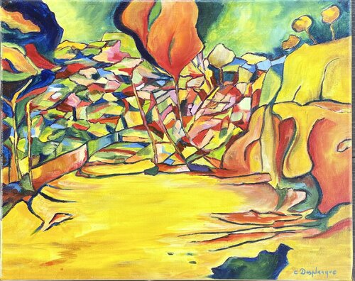 La crique du Sud by Christine desplanque, Painting for Sale on Select