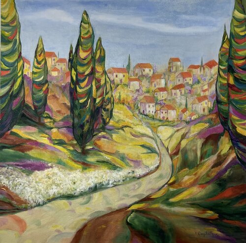 Les sentinelles de Provence by Christine desplanque, Painting for Sale on Select
