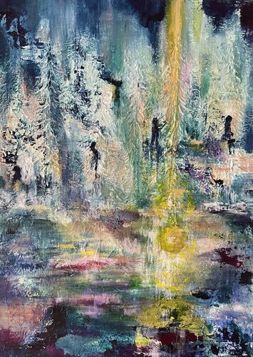 Le cycle de vie by Christine desplanque, Painting for Sale on Select