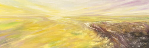 Mer jaune by Christine desplanque, Painting for Sale on Select