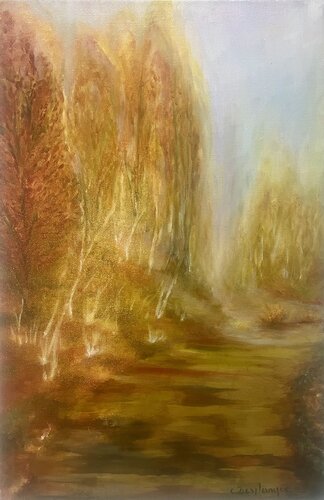 Le chemin de lumière by Christine desplanque, Painting for Sale on Select