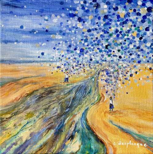 Se retrouver by Christine desplanque, Painting for Sale on Select