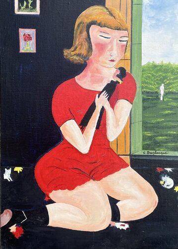 La poupée by Christine desplanque, Painting for Sale on Select