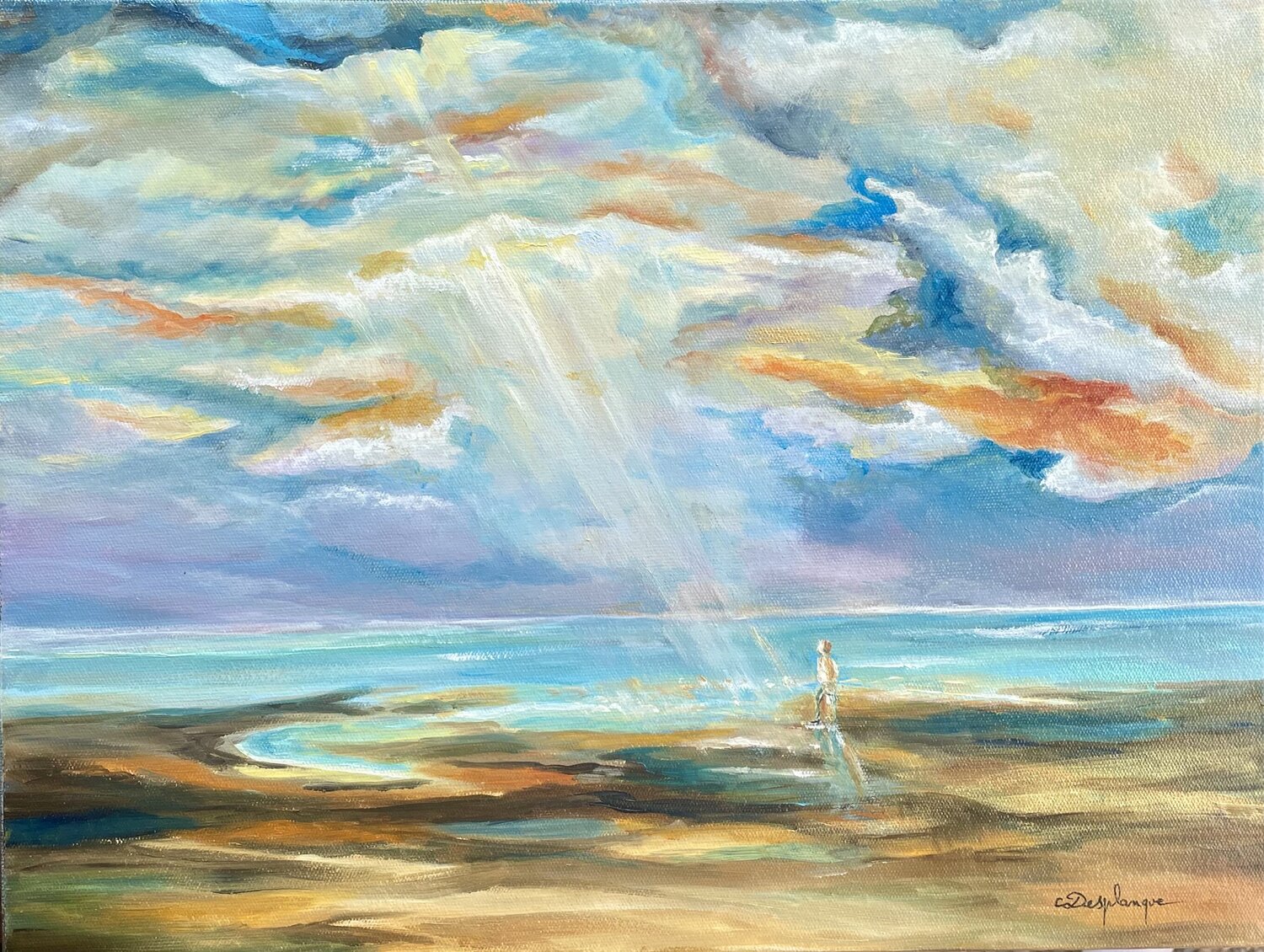 Immensité Christine desplanque Original painting for sale