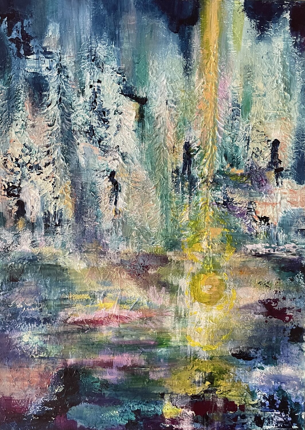 Le cycle de vie Christine desplanque Original painting for sale