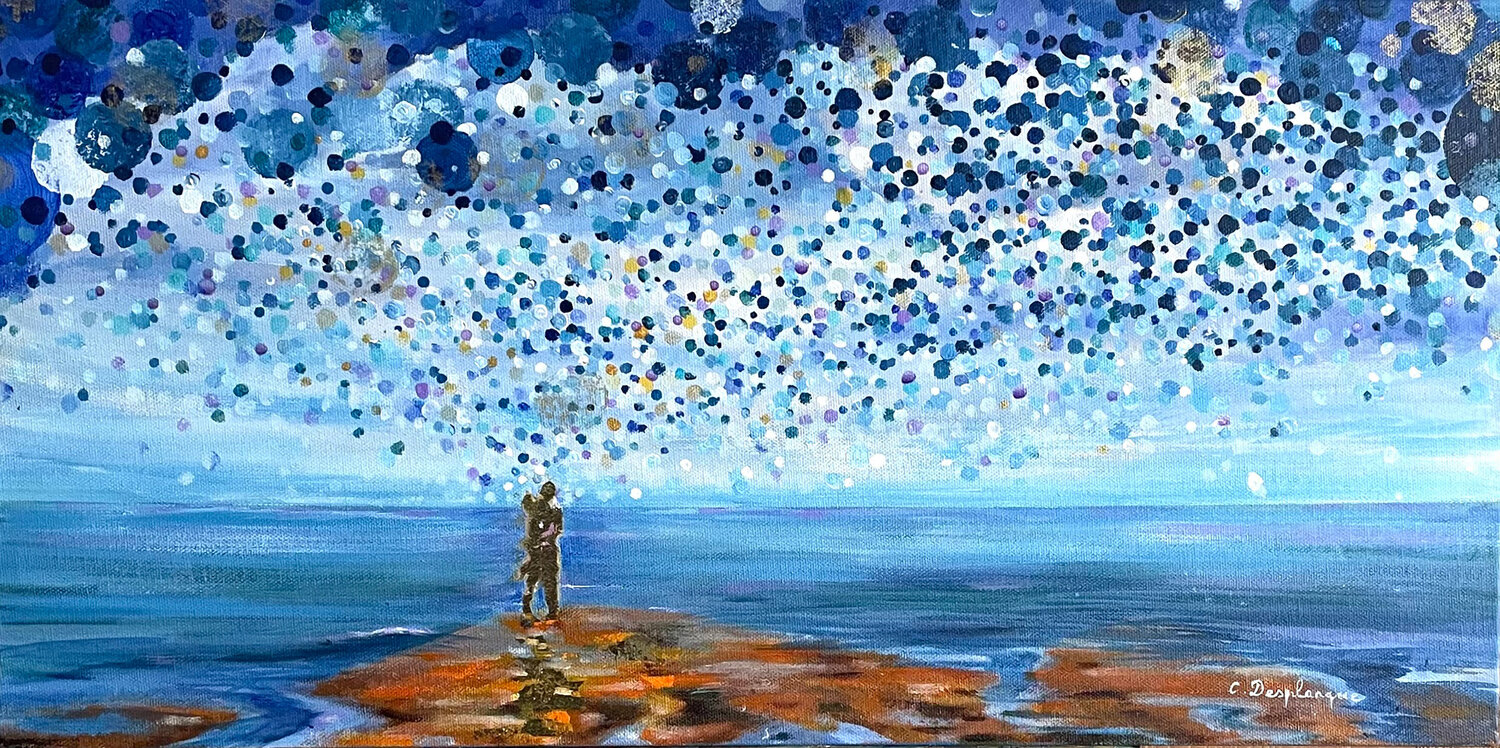 Ne faire qu’un! Christine desplanque Original painting for sale