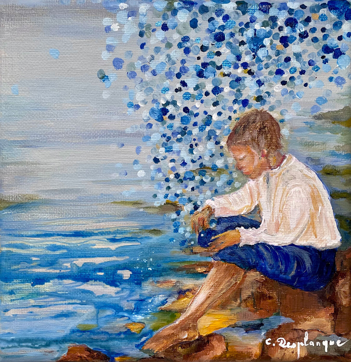 Se rever Christine desplanque Original painting for sale