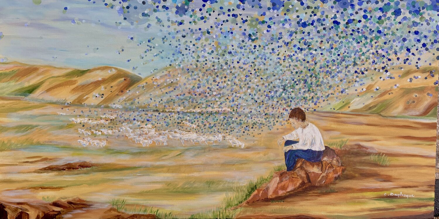Connexion Christine desplanque Original painting for sale