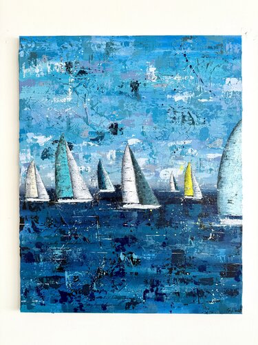 The yellow sail by Florian Arendt, Painting for Sale on Select